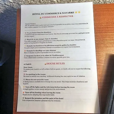 Du Commerce Et De Navarre Hotell
